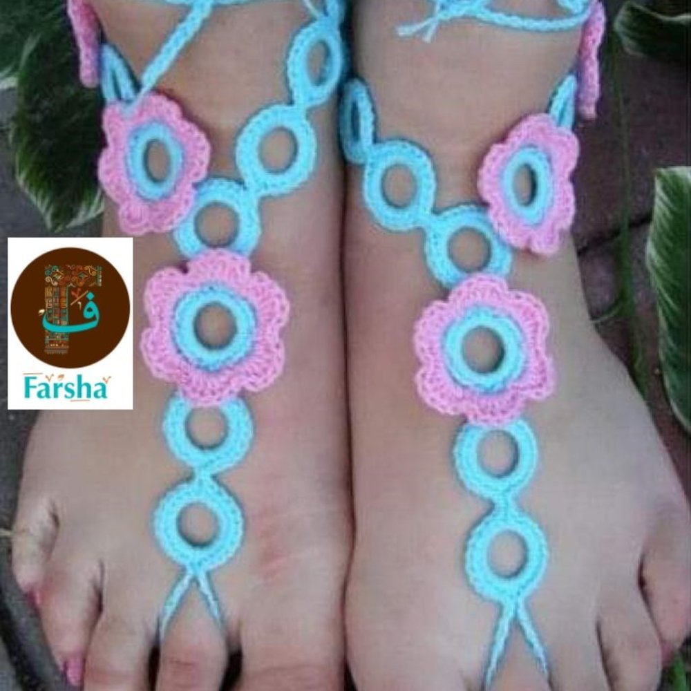 Crochet anklets
